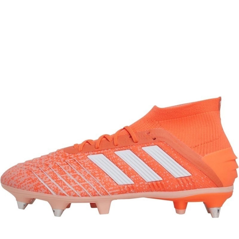 New Adidas Womens Predator 19.1 Metal Soccer Cleats Size 5.5 Orange